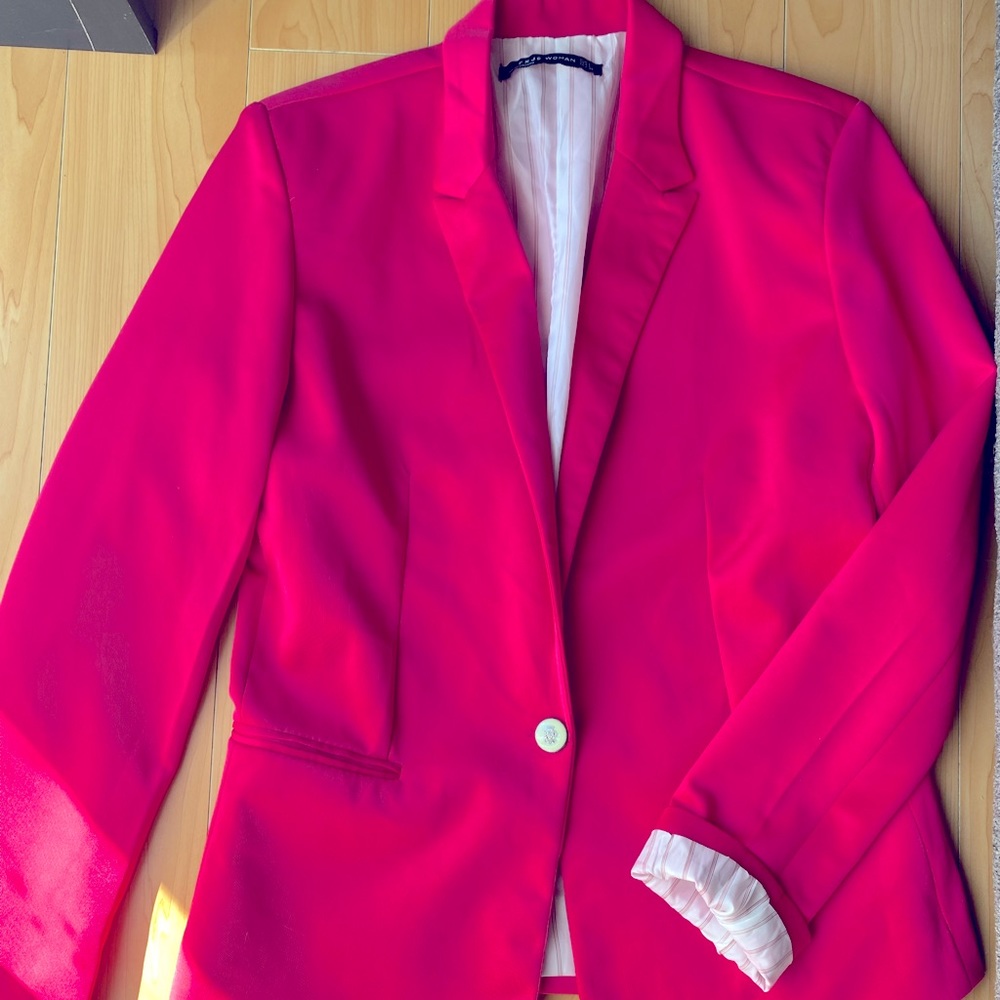 Size L Hot Pink Blazer